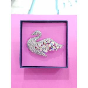 로뎀 세이브존05 P Eleganc 스와로브스키 백조 브로치01 RDA24010121