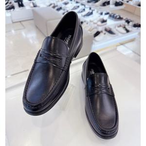 [무크]남성 베이직 봉합 반도 로퍼 312155 AA 블랙a