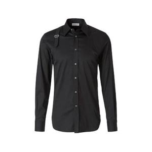 Alexander McQueen 하네스 버클 디테일 셔츠 624753QPN44 1000 TP934672222
