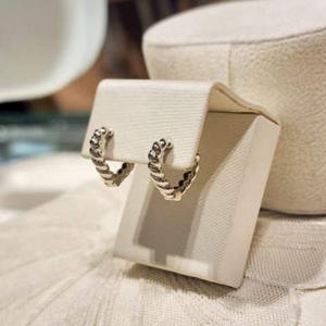 미니골드 [14K골드침실버] 하트로프 링귀걸이 MEM21991