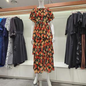 수스 HC04 플라워 캉캉 롱 원피스 S252BOP605