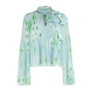 핀코 플리츠 타이 넥 리본 블라우스 104711A2DH ABB