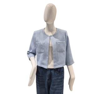 [파파야]칠부 노카라 트위드 재킷(PNPRJK004B)