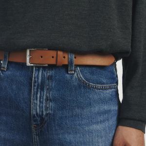 [헤지스]이태리 통가죽 브라운 벨트HJBE5F020W1