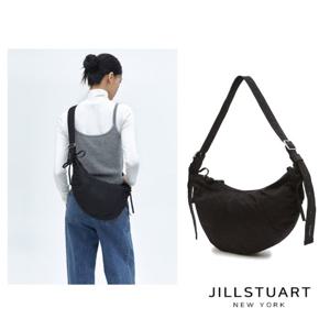 [질스튜어트] 블랙 나일론 발레무드 리본 포인트 호보 크로스백 JABA5F251BK