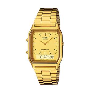 카시오 AQ-230GA-9D 공용 스퀘어 메탈 레트로 손목 시계