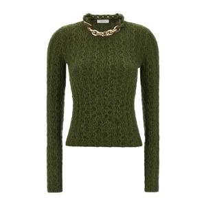 파코라반 메탈 네크리스 디테일 크루넥 스웨터 25AMPU049ML0320