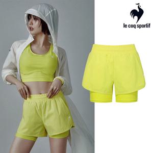 [르꼬끄] 여성 2IN1 레귤러핏 3부 숏팬츠 QQ222EPF41_DNV