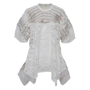 25 FW 31필립림 스트라이프 레이스 패널 탑 S25221682FST TP440456096