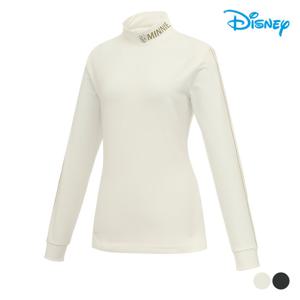 [디즈니골프]여성 넥 레터링 이너 긴팔 하프넥 베이스 레이어 티셔츠 DM3LTS010