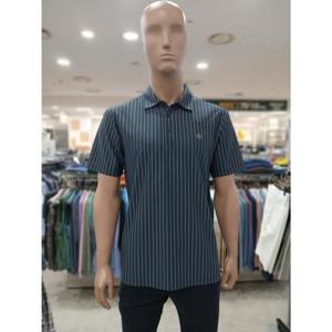 크로커다일 세이브존05 나일론 버티컬 냉감 스트라이프 그린 제천 카라 티셔츠 AATS2452 49