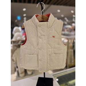 [블루독베이비] 25 FW(IV)하이넥 퀼팅 덕다운 베스트(45A1913001)백일 돌 조카 선물 유아 양면조끼 경량 리