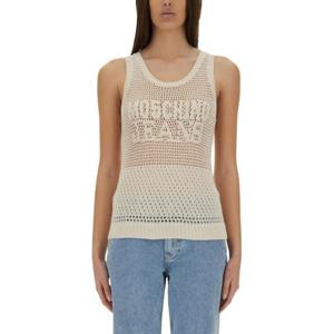 모스키노 민소매 티셔츠 08843701 0003 IVORY