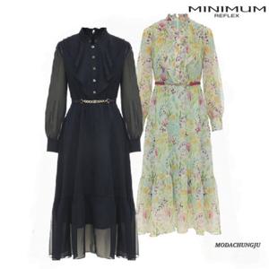 [미니멈]MD 프릴넥 쉬폰 롱 원피스 MD MZAGWO2940 M_CJ