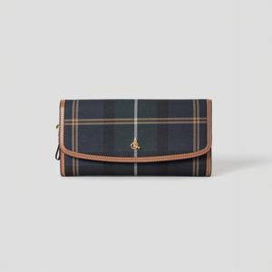 [빈폴ACC] (BE57A4M31R) 빈폴 헤릿 장지갑 - 네이비