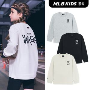 [MLB키즈 공식] 25FW 스트릿 베이직 로고 아트웍 티셔츠 (3color) 7ATSB0554