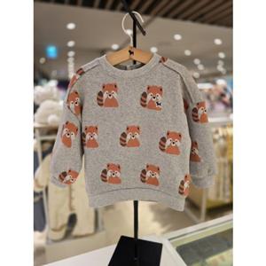 [블루독베이비] 25 FW(OT)올오버 애니멀 스웨트셔츠(45A1433408)티셔츠 간절기 백일 돌 선물 조카 유아 아