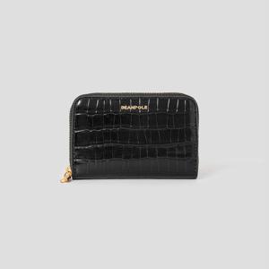 [빈폴ACC] (BE58A4M155) 크로커 지퍼돌이 지갑 - 블랙
