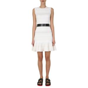 알렉산더 맥퀸 미디 원피스 610719 Q1AL39004 WHITE