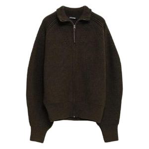 25 FW 쟈크뮈스 지퍼 프런트 골지 가디건 CDM00569AK00275 TP442880340