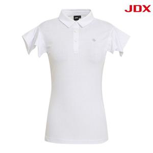 [JDX] 여성 매쉬 자카드 날개 소매 슬리브리스(X2TSU6568WH)