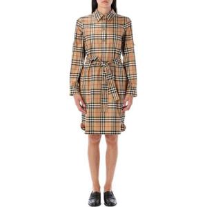 버버리 미디 원피스 25A8085647 A7028 ARCHIVE BEIGE IP CHK