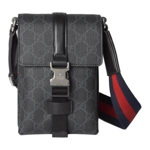 클리어런스 구찌 남성 GG 수프림 수퍼 미니 크로스백(블랙) 816954 FAD8C 1049