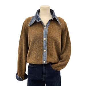 [스튜디오화이트]데님 포인트 가디건 (MK9CDS602)