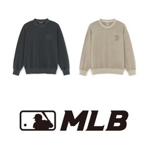 MLB 베이직 빈티지 워싱 로고 맨투맨 3AMTB1554