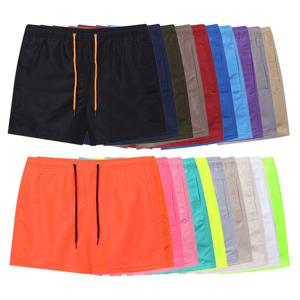 남자 여름 비치웨어 밴딩 숏 반바지 OZ-PTH-Q004-하늘