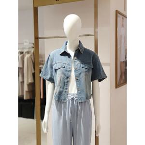 [에꼴드파리][에꼴드파리] 워싱 반팔 데님셔츠 S71RB47DBBS71Z (