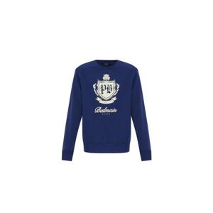 Balmain 로고 프린트 크루넥 스웨트셔츠 DFH0JS001GF30 SPV TP949374105