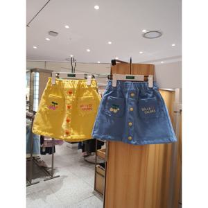 베네통키즈6 컬러스 코듀로이 포켓 스커트 2컬러 QASK11561 25W