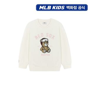 MLB키즈 모노베어 기모 아플리케 맨투맨티셔츠 (7AMTC045643IVS)