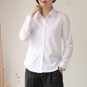 [웬디즈갤러리]심플 링클 프리 셔츠 /기본 긴팔 레이어드  SSH106