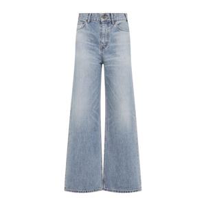 셀린느 졸렌 라이트 블루 코튼 플레어 진 RP055967W GBA5