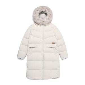 내셔널지오그래픽 N254WDW190 여성 후드 퍼 롱기장 구스다운 점퍼 SILVER BIRCH