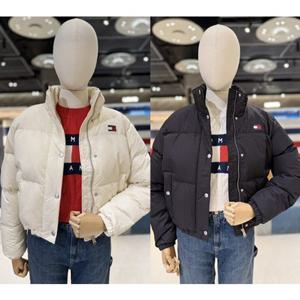 [타미진] T32F7QJC25TWL1 여성 릴랙스 핏 크롭 푸퍼 다운 점퍼