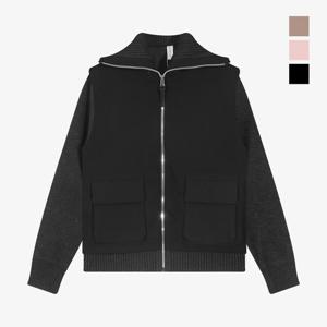 클라우스 우븐 레이어드 방풍 여성 골프 니트자켓 FH25WW2503_BK IS