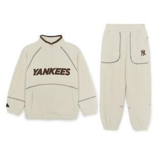 MLB 키즈 아웃도어 베이직 폴라플리스 맨투맨세트(7AS2B0356-50CRS)