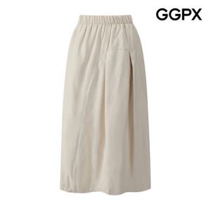 GGPX  코튼 패딩 밴딩 스커트 GPASK017F