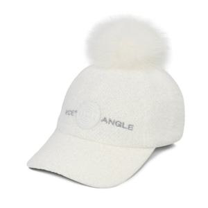 [와이드앵글]여성 CO 플리스 방울캡 Off White(WWW25C09W3)