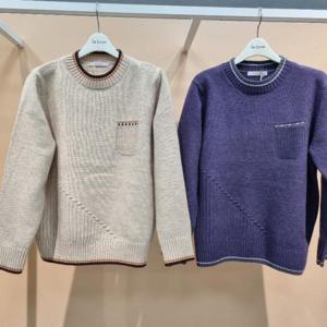 라티움 HC34 신축성좋고 착용감좋은 띠배색 반목폴라 니트스웨터 T2543sw10