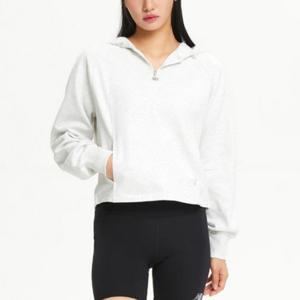 뉴발란스후드티 DQJ NBN0E4W832-AC 여성 시그니처 넌기모 반집업 후드형 맨투맨(SEMI OVER FIT)