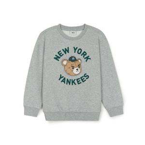 M MLB키즈긴팔티 NQK 7AMTC0346-50MGL 모노베어 기모 맨투맨 뉴욕양키스