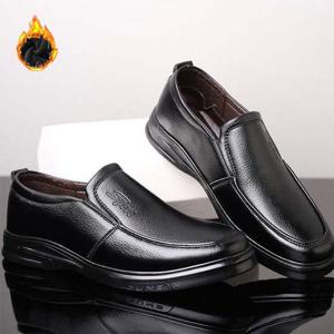 기모 남성 방한 로퍼 구두 슬립온 단화 겨울 신발