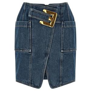 발망 데님 스커트 GF1LBB28DG086EX BLUE