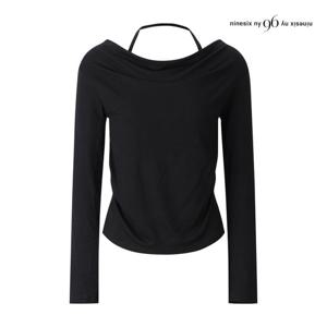 나인식스뉴욕  홀터넥 셔링 슬림 티셔츠 (NPBTS011M0)