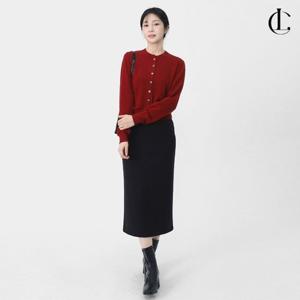 엘케이트 여자 모던 심플 세미H라인 클래식 롱스커트 오피스룩 LRAPK002