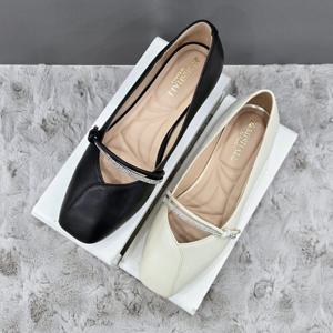 [탠디]보석 스트랩 펌프스 X2HS50DP27 G-IVORY G-BLACK 2DC JJ